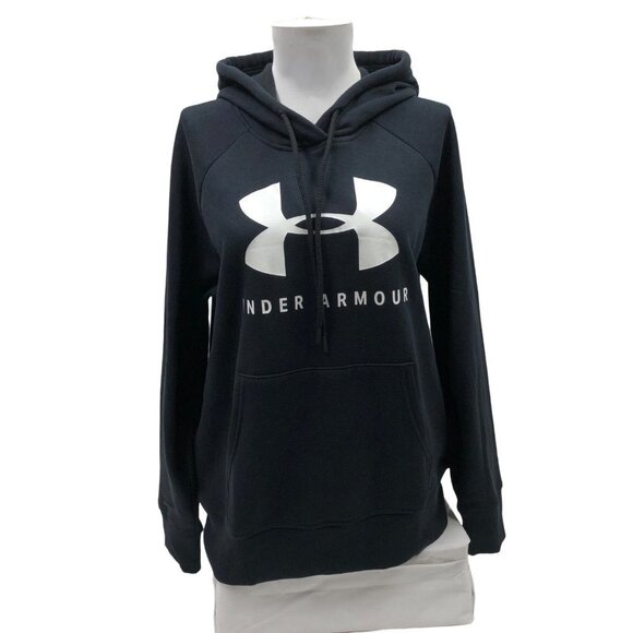 UNDER ARMOUR WOMEN'S RIVAL FLEECE LOGO PULL OVER‎ HOODIE SM NEW WITH TAG - Picture 6 of 11